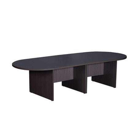 BOSS OFFICE PRODUCTS Boss Office Products N137-DW 10 ft. Race Track Conference Table - Driftwood N137-DW